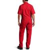 imageDickies Mens Short Sleeve Coverall  Zipper Front Work Jumpsuit for Mechanics Industrial Overall UniformRed