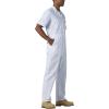 imageDickies Mens Short Sleeve Coverall  Zipper Front Work Jumpsuit for Mechanics Industrial Overall UniformWhite V1
