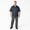imageDickies Mens Short Sleeve Work Shirt  Durable Twill Button Down Shirts for Men Lightweight Uniform for Daily WearAirforce Blue V1