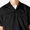 imageDickies Mens Short Sleeve Work Shirt  Durable Twill Button Down Shirts for Men Lightweight Uniform for Daily WearBlack