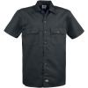 imageDickies Mens Short Sleeve Work Shirt  Durable Twill Button Down Shirts for Men Lightweight Uniform for Daily WearBlack V1