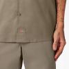 imageDickies Mens Short Sleeve Work Shirt  Durable Twill Button Down Shirts for Men Lightweight Uniform for Daily WearBrown V1