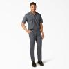 imageDickies Mens Short Sleeve Work Shirt  Durable Twill Button Down Shirts for Men Lightweight Uniform for Daily WearCharcoal V1