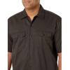 imageDickies Mens Short Sleeve Work Shirt  Durable Twill Button Down Shirts for Men Lightweight Uniform for Daily WearDark Brown