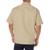 imageDickies Mens Short Sleeve Work Shirt  Durable Twill Button Down Shirts for Men Lightweight Uniform for Daily WearDesert Sand V1