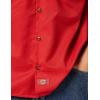imageDickies Mens Short Sleeve Work Shirt  Durable Twill Button Down Shirts for Men Lightweight Uniform for Daily WearEnglish Red Heather V1