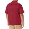 imageDickies Mens Short Sleeve Work Shirt  Durable Twill Button Down Shirts for Men Lightweight Uniform for Daily WearEnglish Red Heather V1