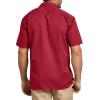 imageDickies Mens Short Sleeve Work Shirt  Durable Twill Button Down Shirts for Men Lightweight Uniform for Daily WearEnglish Red V1