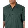 imageDickies Mens Short Sleeve Work Shirt  Durable Twill Button Down Shirts for Men Lightweight Uniform for Daily WearHunter Green V1