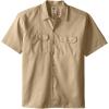 imageDickies Mens Short Sleeve Work Shirt  Durable Twill Button Down Shirts for Men Lightweight Uniform for Daily WearKhaki