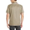 imageDickies Mens Short Sleeve Work Shirt  Durable Twill Button Down Shirts for Men Lightweight Uniform for Daily WearKhaki V1