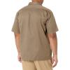imageDickies Mens Short Sleeve Work Shirt  Durable Twill Button Down Shirts for Men Lightweight Uniform for Daily WearKhaki V1