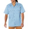imageDickies Mens Short Sleeve Work Shirt  Durable Twill Button Down Shirts for Men Lightweight Uniform for Daily WearLight Blue V1