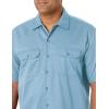 imageDickies Mens Short Sleeve Work Shirt  Durable Twill Button Down Shirts for Men Lightweight Uniform for Daily WearLight Blue V1