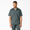 imageDickies Mens Short Sleeve Work Shirt  Durable Twill Button Down Shirts for Men Lightweight Uniform for Daily WearLincoln Green