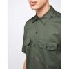 imageDickies Mens Short Sleeve Work Shirt  Durable Twill Button Down Shirts for Men Lightweight Uniform for Daily WearOlive Green V1