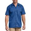 imageDickies Mens Short Sleeve Work Shirt  Durable Twill Button Down Shirts for Men Lightweight Uniform for Daily WearRoyal Blue V1