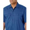 imageDickies Mens Short Sleeve Work Shirt  Durable Twill Button Down Shirts for Men Lightweight Uniform for Daily WearRoyal Blue V1