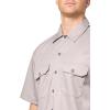 imageDickies Mens Short Sleeve Work Shirt  Durable Twill Button Down Shirts for Men Lightweight Uniform for Daily WearSilver