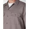 imageDickies Mens Short Sleeve Work Shirt  Durable Twill Button Down Shirts for Men Lightweight Uniform for Daily WearSilver Gray