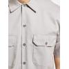 imageDickies Mens Short Sleeve Work Shirt  Durable Twill Button Down Shirts for Men Lightweight Uniform for Daily WearSilver Gray V1