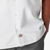 imageDickies Mens Short Sleeve Work Shirt  Durable Twill Button Down Shirts for Men Lightweight Uniform for Daily WearWhite