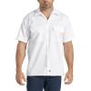imageDickies Mens Short Sleeve Work Shirt  Durable Twill Button Down Shirts for Men Lightweight Uniform for Daily WearWhite V1
