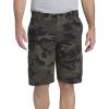 imageDickies Mens 11 Inch Relaxed Fit Lightweight Ripstop Cargo ShortStonewashed MossBlackGreen Camo V1