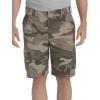imageDickies Mens 11 Inch Relaxed Fit Lightweight Ripstop Cargo ShortStonewashed Pebble BrownBlackOlive Camo V1