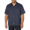 imageDickies Mens Short Sleeve Flex Work Shirt  Mechanic ampamp Construction Button Down Shirt Durable TwillDark Navy V1