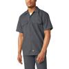 imageDickies Mens Short Sleeve Work Shirt  Durable Twill Button Down Shirts for Men Lightweight Uniform for Daily WearCharcoal V1