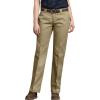 imageDickies Womens Original 774 Work Pants  Low Rise Slim Fit Stretch Business Casual ampamp Utility PantsKhaki V1
