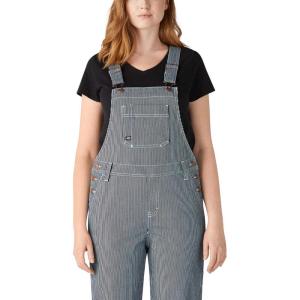 imageDICKIES BOYFRIEND BIB OVERALLU HICKORY STRIPE
