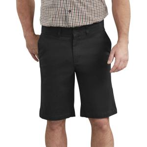 imageDickies Mens 11 Inch Active Waist Washed Chino ShortRinsed Black