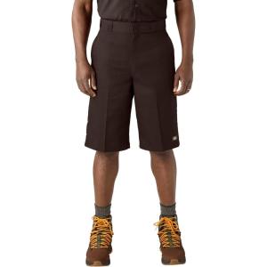 imageDickies Mens 13Inch Loose Fit Work Shorts  Durable Outdoor Uniform Shorts with MultiPockets for Men on The JobDark Brown