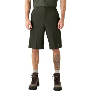 imageDickies Mens 13Inch Loose Fit Work Shorts  Durable Outdoor Uniform Shorts with MultiPockets for Men on The JobOlive Green