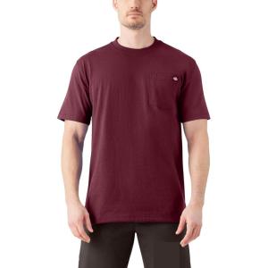 imageDickies Mens Big ampamp Tall Heavyweight Crew Neck Short Sleeve Tee BigTallBurgundy