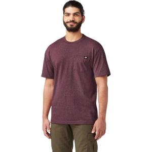 imageDickies Mens Big ampamp Tall Heavyweight Crew Neck Short Sleeve Tee BigTallBurgundy Heather
