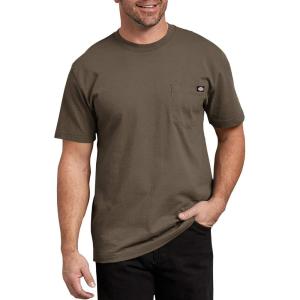 imageDickies Mens Big ampamp Tall Heavyweight Crew Neck Short Sleeve Tee BigTallMushroom