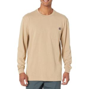 imageDickies Mens Big and Tall Long Sleeve Heavyweight Crew NeckDesert Sand