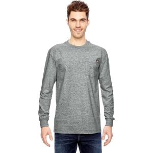 imageDickies Mens Big and Tall Long Sleeve Heavyweight Crew NeckHeather Gray