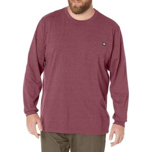 imageDickies Mens Big and Tall Long Sleeve Heavyweight Crew NeckKhaki