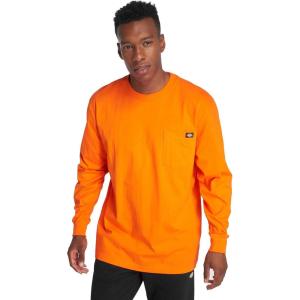imageDickies Mens Big and Tall Long Sleeve Heavyweight Crew NeckOrange
