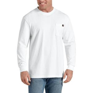 imageDickies Mens Big and Tall Long Sleeve Heavyweight Crew NeckWhite