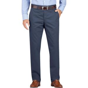 imageDickies Mens Flat Front Khaki Pant  Regular Taper FitDark Navy