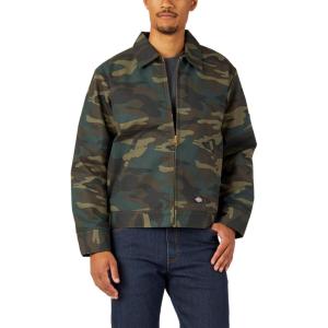 imageDickies Mens Insulated Eisenhower FrontZip JacketHunter Green Camo