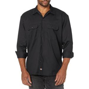 imageDickies Mens Long Sleeve Work ShirtBlack V1