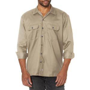 imageDickies Mens Long Sleeve Work ShirtDesert Sand V1