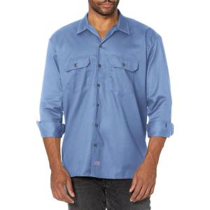 imageDickies Mens Long Sleeve Work ShirtGulf Blue