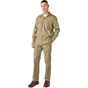 imageDickies Mens Long Sleeve Work ShirtKhaki
